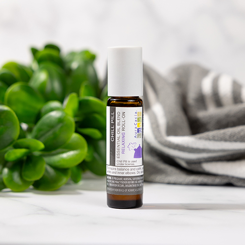 fresh, bright photo for an essential oils roll on product